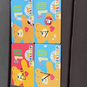 $40, 4 Build -A- Bear gift cards